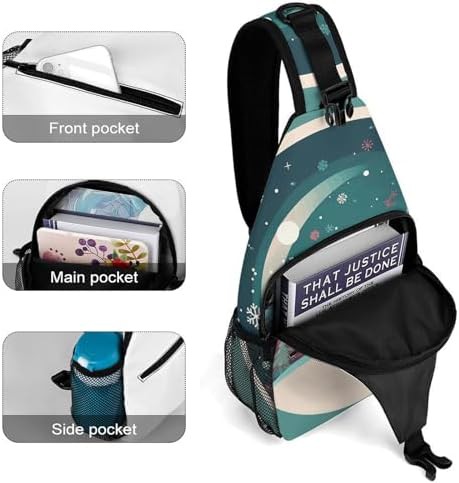 Cartoon Snowman Winter Sling Bag — photo 5