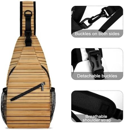 Board texture crossbody daypack bag — photo 3