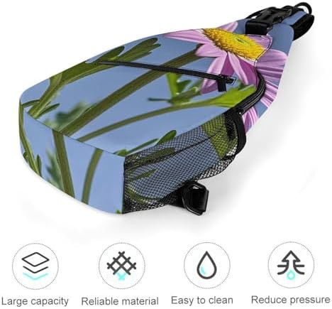 Purple daisy crossbody sling backpack — photo 5