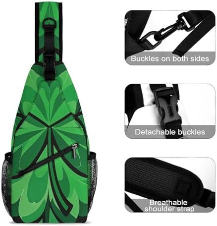 Green shamrock crossbody sling bag — photo 3