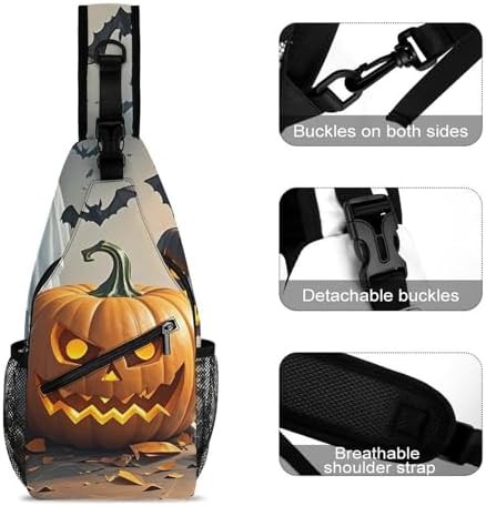 Ghost pumpkin lantern crossbody sling bag — photo 4