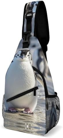 WSOIHFEC cute penguin traveling sling bag