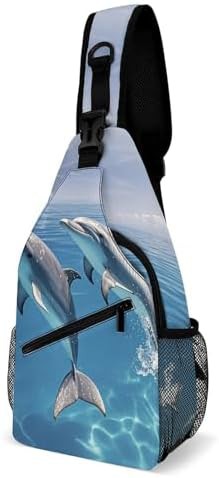 Two dolphins traveling sling pack