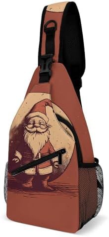 Gnome and snowball crossbody sling bag