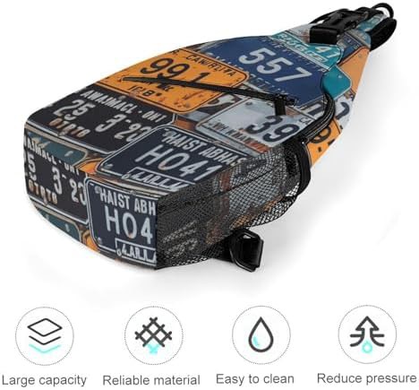 License plate crossbody sling pack — photo 5