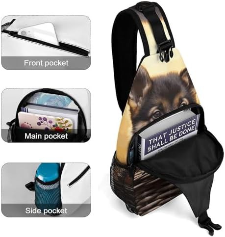 Little German Shepherd dog sling backpack — photo 4