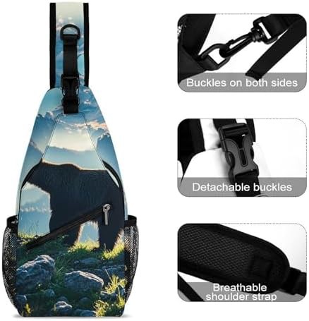 Bear Silhouette Chest Sling Bag — photo 3
