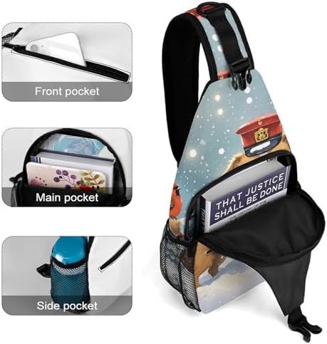 Small postman style chest sling bag — photo 4
