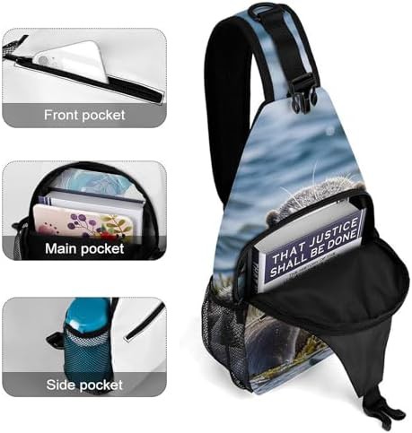 Sea otter family chest sling bag — photo 4