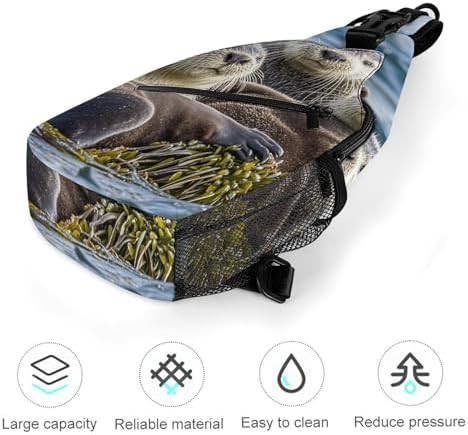 Sea otter family chest sling bag — photo 5