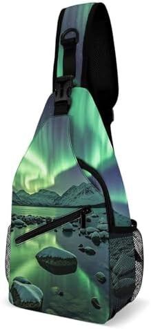 Northern lights chest sling bag