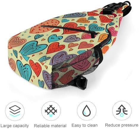 Colorful heart pattern sling pack — photo 5