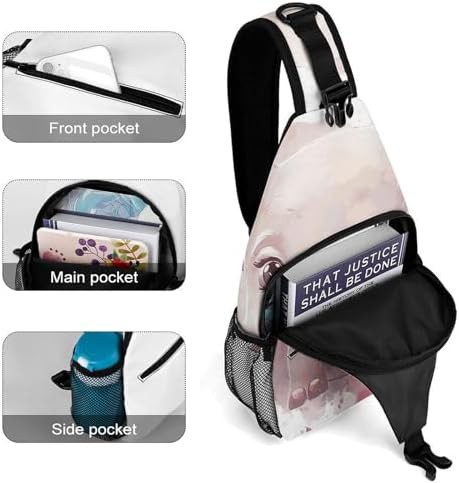 Smiling face pattern sling backpack — photo 4