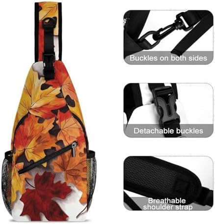 Autumn leaves traveling sling pack — photo 3