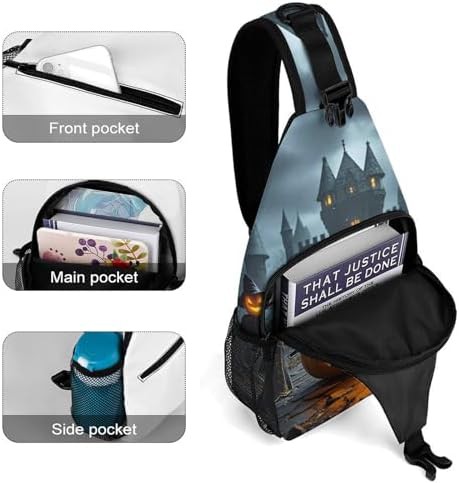 Ghost jack-o-lantern sling backpack — photo 4