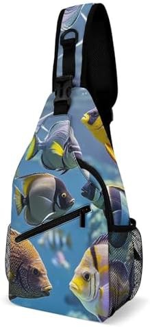 Different fish crossbody daypack