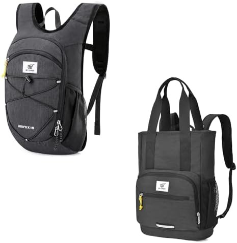 Packable 15l daypack with 20l tote backpack