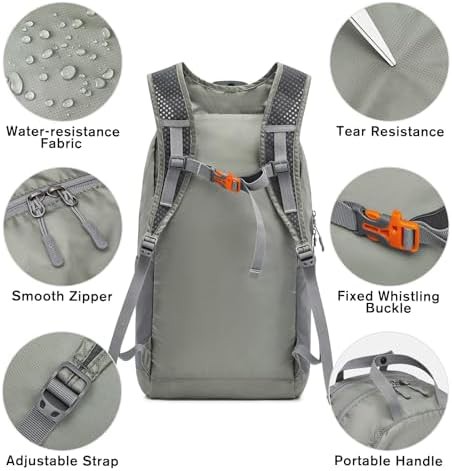 Grey green water resistant daypack 25l — photo 4