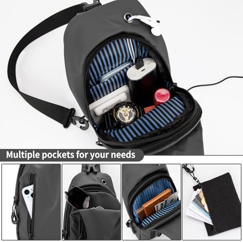 Waterproof Sling Backpack with USB Port — photo 4