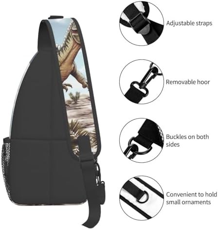 Dinosaur walking crossbody sling backpack — photo 4