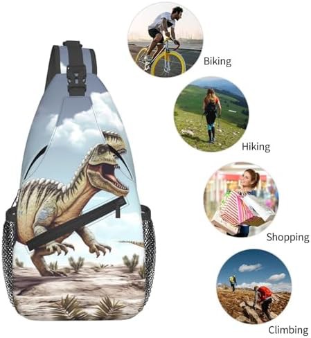 Dinosaur walking crossbody sling backpack — photo 5