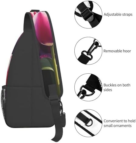 Tulips crossbody sling backpack for travel — photo 4