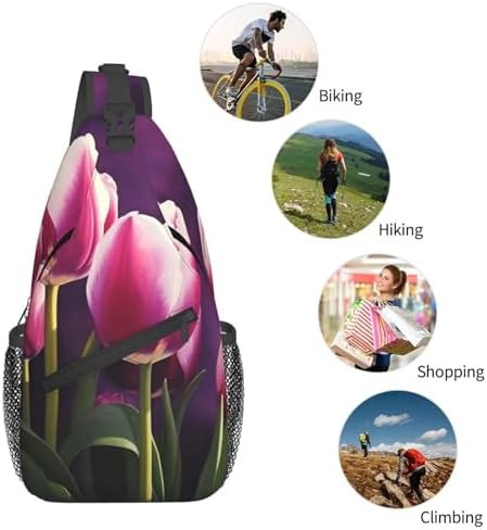 Tulips crossbody sling backpack for travel — photo 5