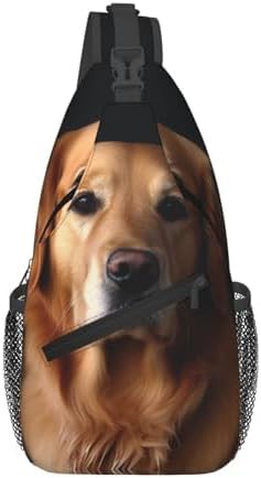 Golden retriever crossbody sling backpack