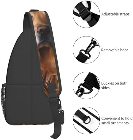 Golden retriever crossbody sling backpack — photo 4