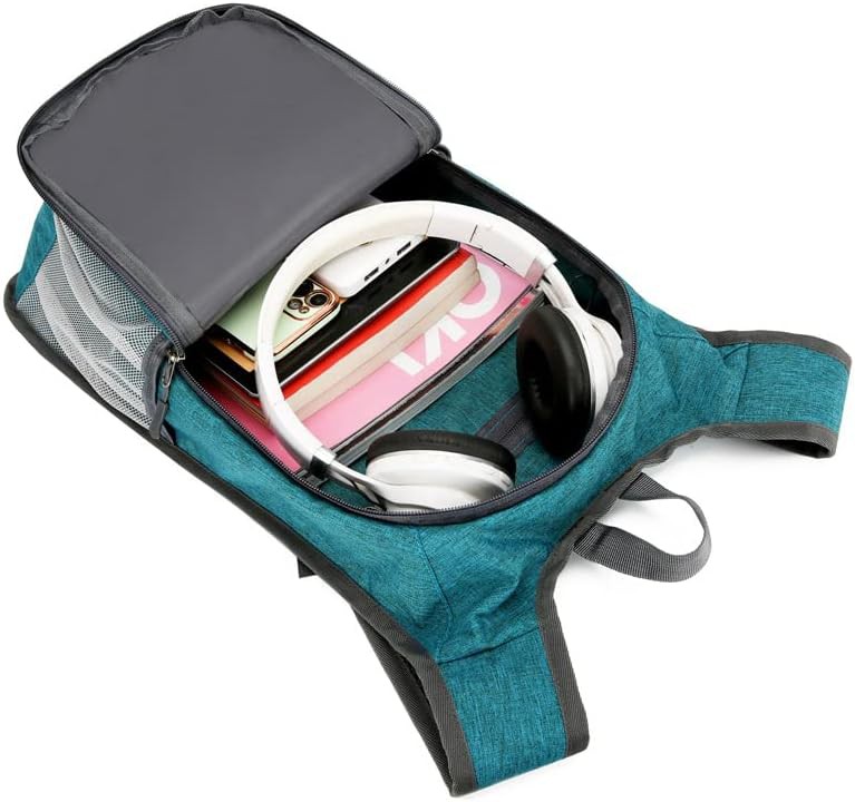 Orange ultralight foldable daypack 15l — photo 3