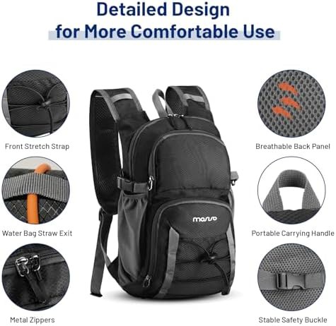 10L lightweight packable hiking daypack — photo 4