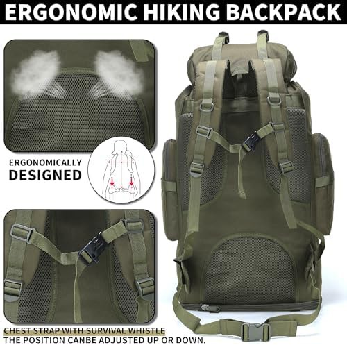 70L tactical molle military rucksack — photo 5