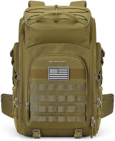 Khaki tactical military backpack 40L