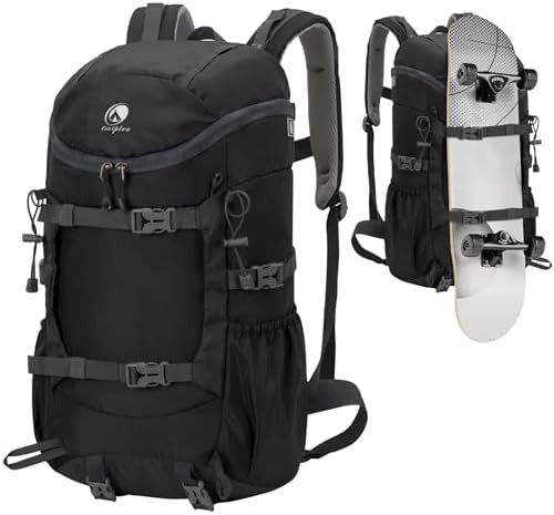 Black 30l waterproof hiking backpack