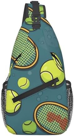 Funny tennis racquets sling daypack