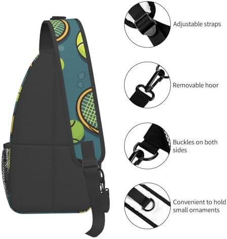 Funny tennis racquets sling daypack — photo 4