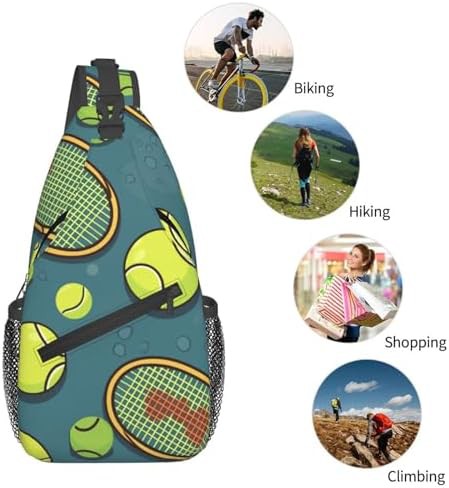 Funny tennis racquets sling daypack — photo 5