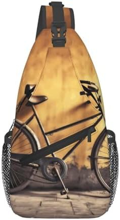 Old bicycle hiking sling daypack
