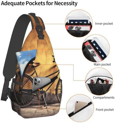 Old bicycle hiking sling daypack — photo 3