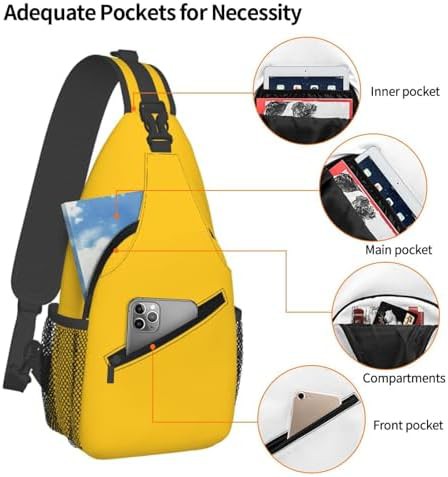 Milk duck yellow sling backpack daypack — photo 3