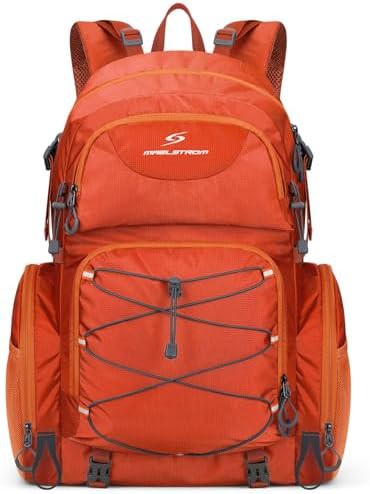 Black waterproof hiking backpack 40L