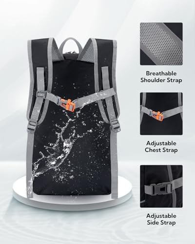 Reflective foldable travel daypack 25L — photo 4