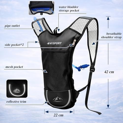 Two pack hydration backpacks with 2L bladders — photo 4