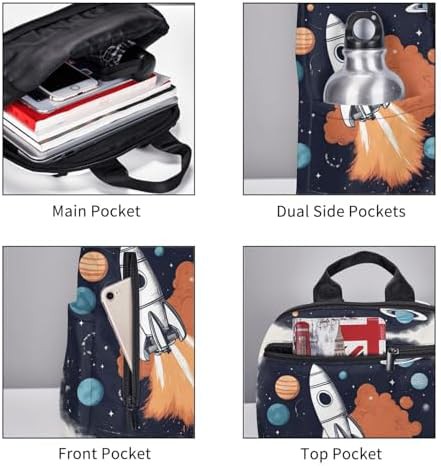 Space print traveling outdoor backpack — photo 5