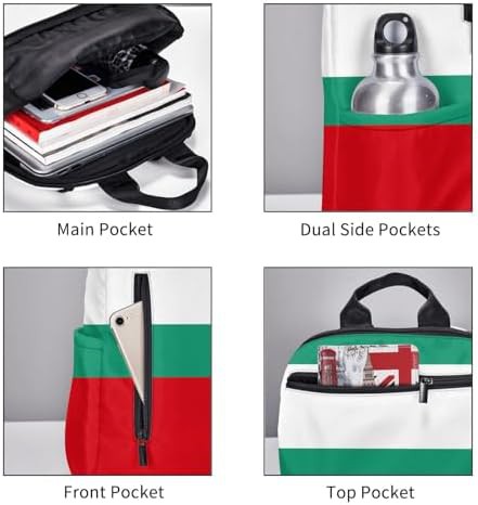 Bulgarian flag print hiking backpack — photo 5