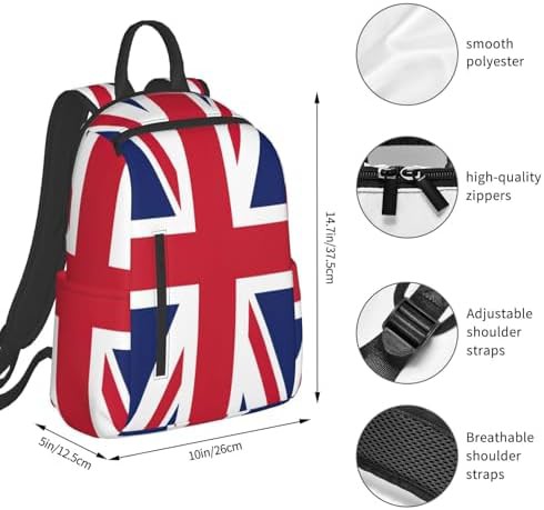 British flag print hiking backpack — photo 4