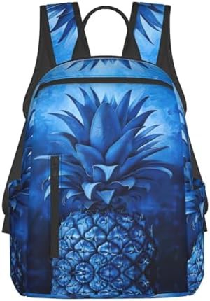 Blue pineapple print hiking day bag