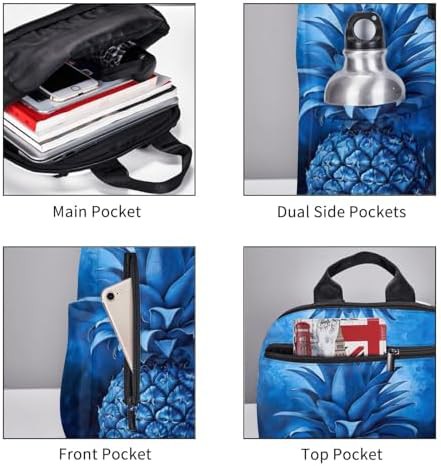 Blue pineapple print hiking day bag — photo 5
