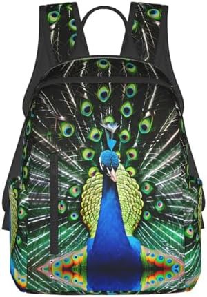 Fresh peacock print hiking camping daypack