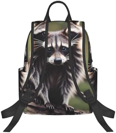 Cute raccoon print hiking daypack — photo 3
